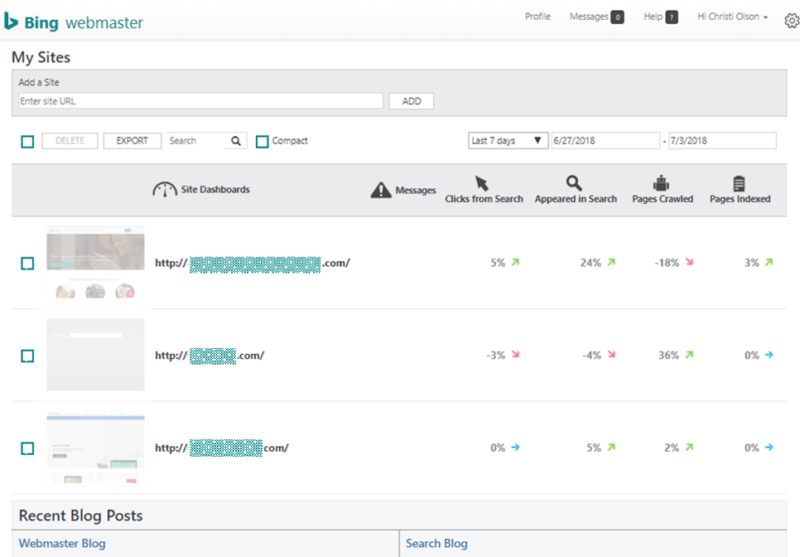 Bing Webmaster Tools – Part 2 -2